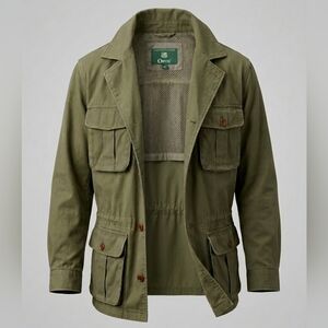 VINTAGE ORVIS Sporting Tradition Safari Field Jacket Olive Mens Medium